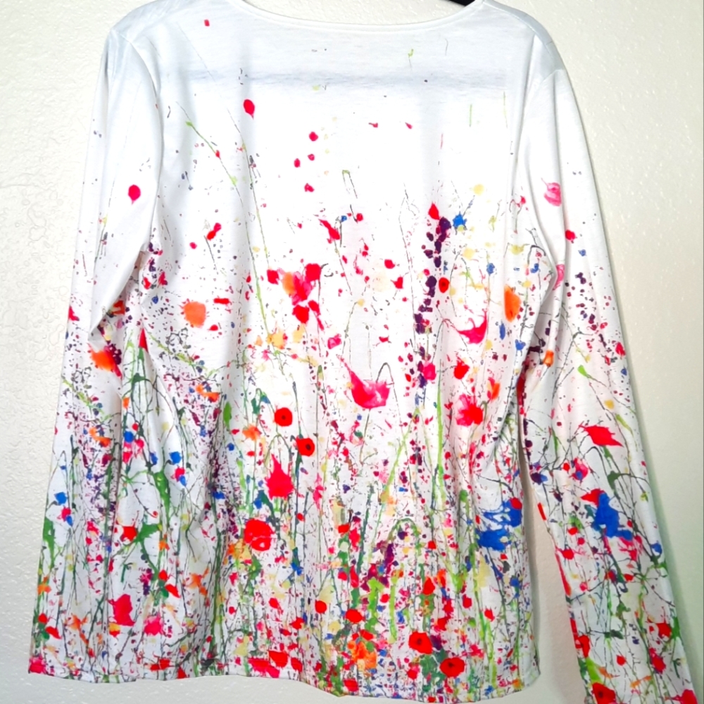 Splatter blouse